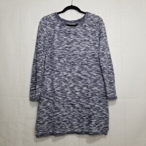 Lou & Grey french terry tunic dress navy size S